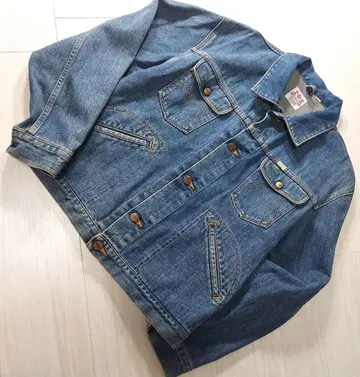90s MAVERICK 빈티지 일본제 화이트 택 G 쇼트 기장