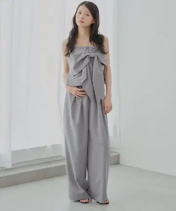 [ SALON by Chico ] 2way 리본 디자인 베어 콤비네존