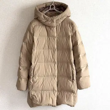 UNIQLO 심리스 롱 다운 다운 코트 유니클로 M 베이지