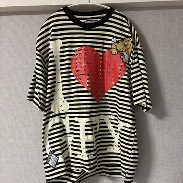 GALEY CRUTCH BRAND 스트라이프 갈피 티셔츠