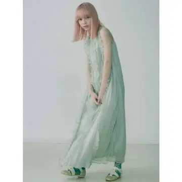 merry jenny airy frill 롱 원피스