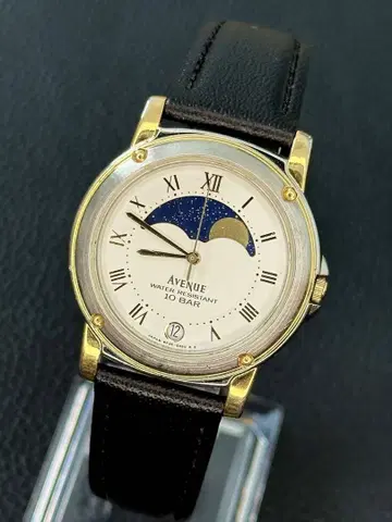 [ 작동 ] SEIKO AVENUE 문페이즈 남성용 손목시계