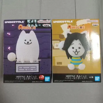 UNDERTALE 아미코토 피규어 테미 우자이 이누 2개 세트