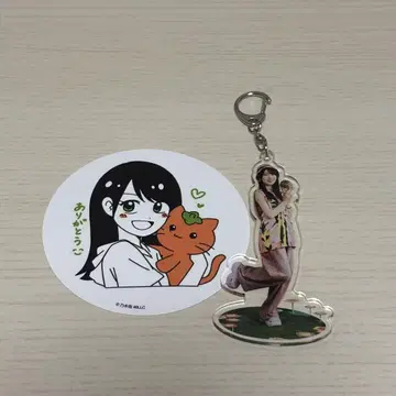 노기자카46 카키 하루카 전츠 카페 아크릴 키링 코스터