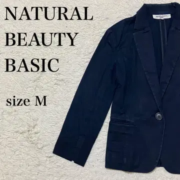 NATURAL BEAUTY BASIC 테일러드 자켓 M 네이비