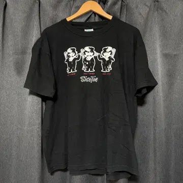 90's Sicilia 그래픽 T셔츠 블랙