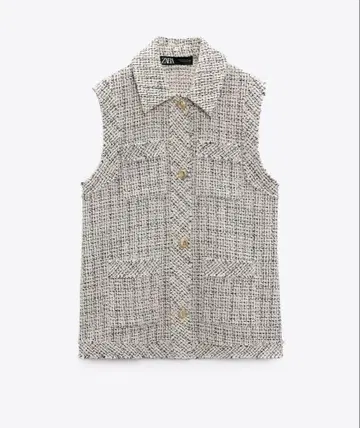 ZARA 포켓 텍스처 베스트