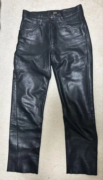 Lee Riders 블랙 가죽 팬츠