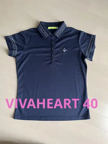 VIVA HEART 피케 셔츠 사이즈 40 M 사이즈 택 없음 새상품