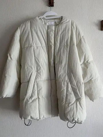 LEPSIM 노카라 와이드 패딩 자켓