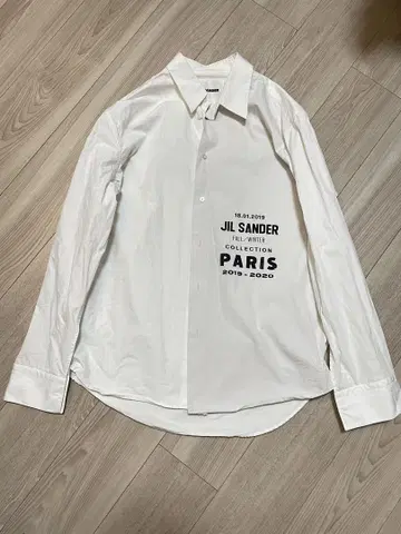 질 샌더 JIL SANDER 로고 프린트 셔츠 40 중고