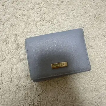 훌라 FURLA 블루 그레이 3단 폴더형 지갑