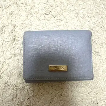 훌라 FURLA 블루 그레이 3단 폴더형 지갑