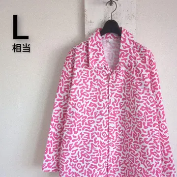 KOREAN ARMY 한국군 긴팔 셔츠 핑크 박테리아 카모 L