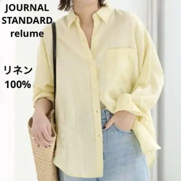 저널 스탠다드 리룸 린넨 100% 린넨 셔츠 블라우스 긴팔