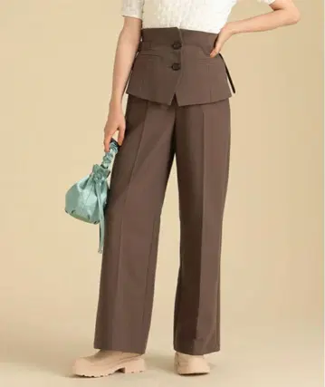 [ 새상품 미사용 ] Ray BEAMS / 카머벨트 세트 팬츠