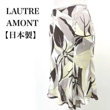 [ 새상품급 ] LAUTREAMONT 일본제 꽃무늬 슬릿 스커트