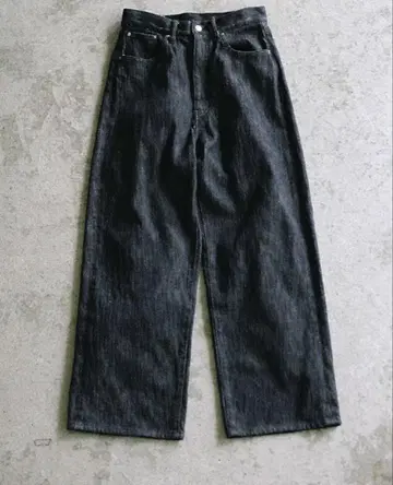 [ LIDNM ] XX SLUB BAGGY DENIM S 사이즈