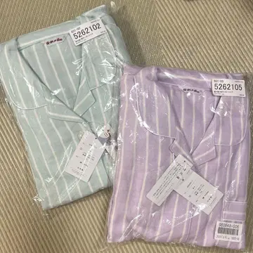 새상품 카이턱 패밀리 3중 거즈 파자마 여성용 반슈오리 LL