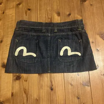 EVISU 데님 스커트 사이즈 28