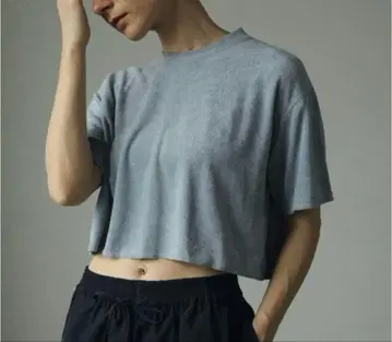 anuke 앙누크 Pile Compact T-shirts 아이스 블루