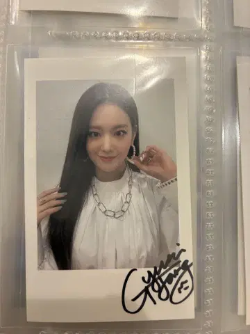 fromis_9 한정판 규리 친필 사인 폴라로이드 트레이딩 카드
