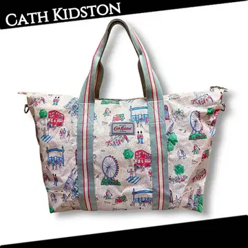 새상품급 Cath Kidston 2way 런던 풍경 트래블 백