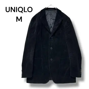유니클로 코듀로이 자켓 M 블랙 긴팔 오피스 캐주얼