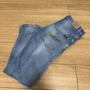 스키니 데님 라이트 블루 nudie jeans