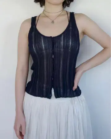 HEAP underwear layer knit tank