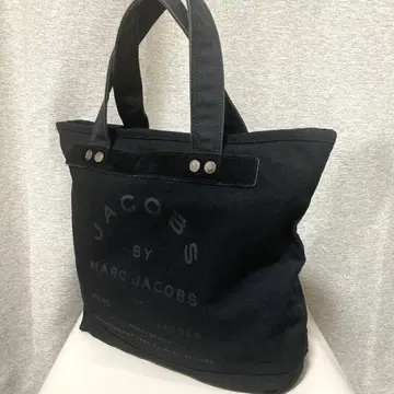 마크제이콥스 토트백 캔버스 A4 블랙 로고