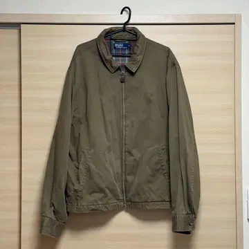 POLO 체크 자켓 브라운 옷깃