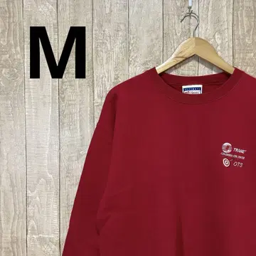 헤인즈 맨투맨 아메카지 빈티지 캐나다 도매 트레이닝복 구제 의류 레드