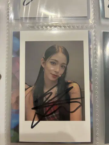 fromis_9 한정판 채영 친필 사인 폴라로이드 트레이딩 카드