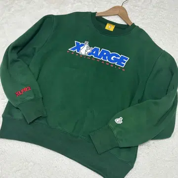 FR2 x X-LARGE 색정 토끼 그린 트레이닝복