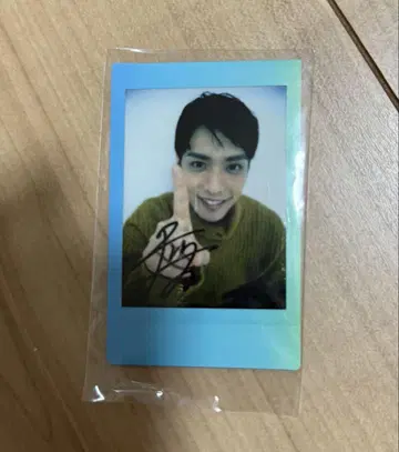 쿠로바 마리오 친필 사인 폴라로이드