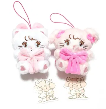 mikko characters 안아줘 리본 봉제 인형 마스코트 세트