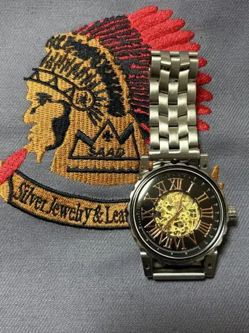 SAAD 자동 와치 스켈레톤 로마 숫자