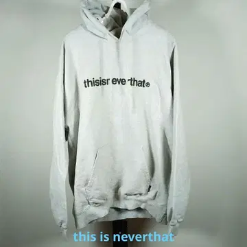 무료배송 thisisneverthat 그레이 후드티 L