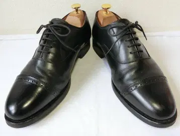 REGAL 리 25cm 가죽 신발 블랙 스트레이트 팁