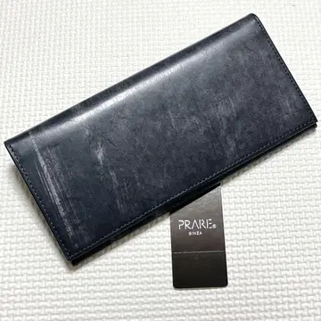 미사용 PRARE 프렐 브라이들 가죽 장지갑 네이비
