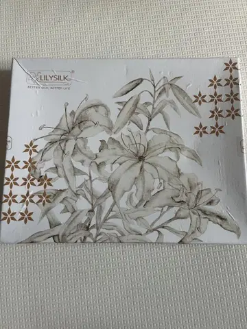 LILYSILK 고급 무지 실크 긴팔 블라우스 보트넥 화이트