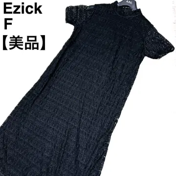 [ 새상품급 ] Ezick 에지크 컷 레이스 원피스 레이스 드레스 블랙