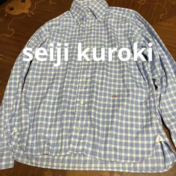 seiji kuroki 세이지쿠로키 깅엄 체크 셔츠 영국제