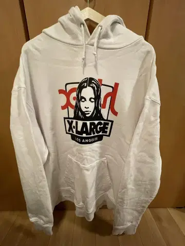 XLARGE XGIRL 화이트 후드티
