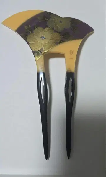 부채꼴 머리 장식 꽃 무늬 칠보 신야마 작명