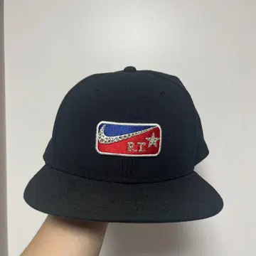 Nike 자수 로고 네이비 캡