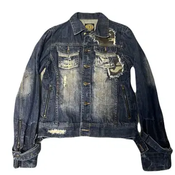 00s archive midas damaged denim jacket