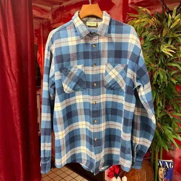 80s~ ST JOHN'S BAY flannel shirt