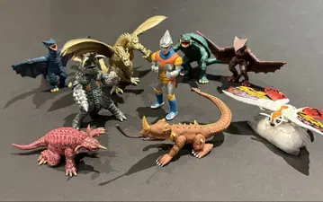 HG 고질라와 가메라 피규어 9체 세트